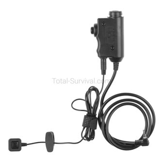 Earmor M52 Motorola / Nato jack dual TCI PTT headset adapter 1-pin connector