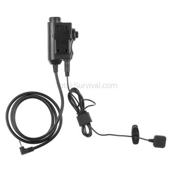 Earmor M52 Motorola / Nato jack dual TCI PTT headset adapter 1-pin connector