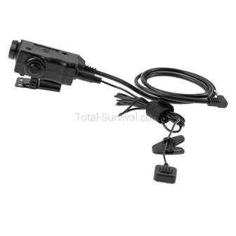 Earmor M52 Motorola / Nato jack dual TCI PTT headset adapter 1-pin connector