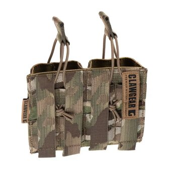 Clawgear 5.56 AR/AK Open Double Mag Core double magazine pouch Molle, Multicam