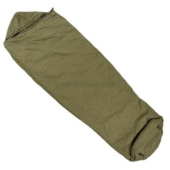Dutch army modular inner sleeping bag temperate with mosquito net, khaki