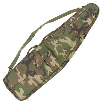 MFH MPS long rifle backpack / carry bag 120cm, woodland camo