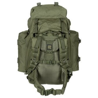 MFH commando mountain backpack, 100l, with daybag side bags, OD green