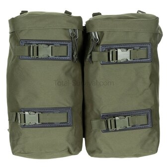 MFH commando mountain backpack, 100l, with daybag side bags, OD green