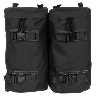 MFH commando mountain backpack, 100l, with daybag side bags, black