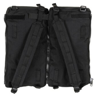 MFH commando mountain backpack, 100l, with daybag side bags, black