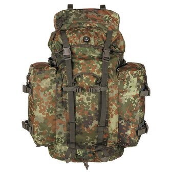 MFH commando mountain backpack, 100l, with daybag side bags, flecktarn