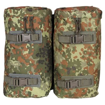 MFH commando mountain backpack, 100l, with daybag side bags, flecktarn