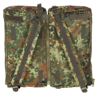 MFH commando mountain backpack, 100l, with daybag side bags, flecktarn
