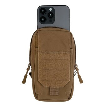 Mil-Tec Fieldcom Molle Smartphone Pouch, dark coyote