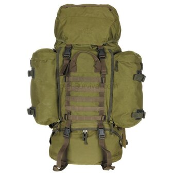 Berghaus Crusader Rucksack 90 + 20 mit Seitentaschen, oliv gr&uuml;n