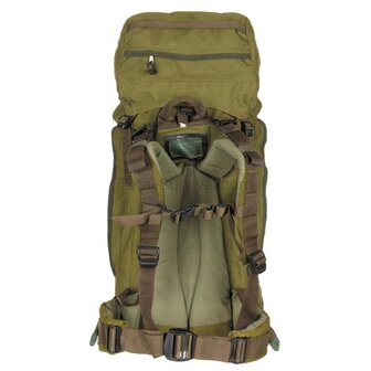Berghaus Crusader Rucksack 90 + 20 mit Seitentaschen, oliv gr&uuml;n