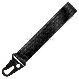 MFH tactical keychain I, for Molle system or belts, black