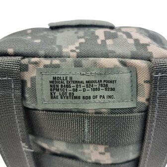 BAE Systems US Army Modular IFAK EHBO tas Molle II, UCP AT-digital