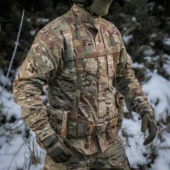 M-Tac Elite PLCE webbing suspenders for combat belts, Multicam