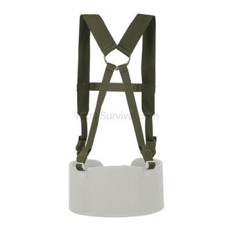M-Tac Elite PLCE webbing suspenders for combat belts, Ranger green