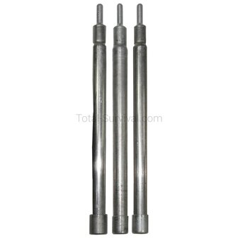 Zeltgest&auml;nge aus Aluminium des &ouml;sterreichischen Bundesheeres, 3-teilig, 112 cm Gesamtl&auml;nge