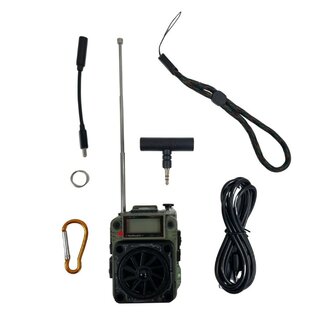 HanRongDa HRD-777 multiband world radio AM/FM/SW/MW with BL-5C battery pack