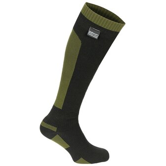 Sealskinz Duty waterproof army socks high, green/black