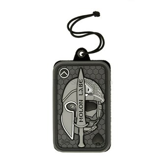 M-Tac tactical ID badge holder with velcro patch and drawstring, black