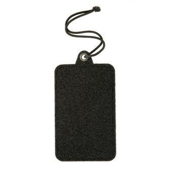 M-Tac tactical ID badge holder with velcro patch and drawstring, black