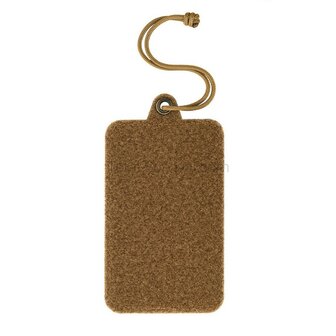 M-Tac tactical ID badge holder with velcro patch and drawstring, Coyote tan