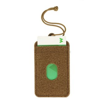 M-Tac tactical ID badge holder with velcro patch and drawstring, Coyote tan
