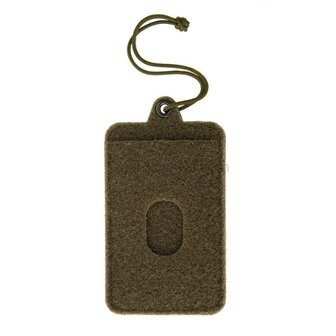 M-Tac tactical ID badge holder with velcro patch and drawstring, OD green