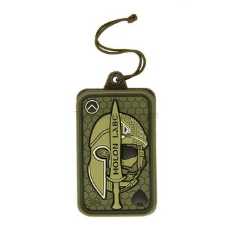 M-Tac tactical ID badge holder with velcro patch and drawstring, OD green