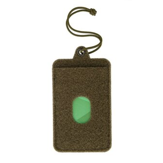M-Tac tactical ID badge holder with velcro patch and drawstring, OD green