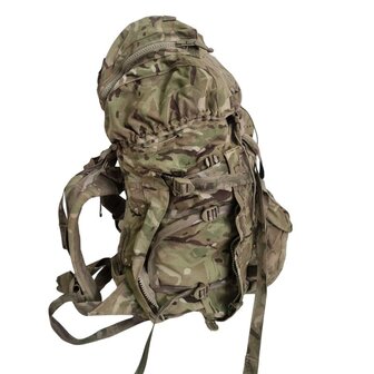 British Bergen Rucksack und Rahmen INF Short Convoluted Back, MTP IRR Multicam