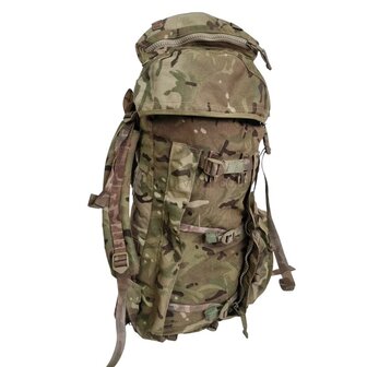 Britischer Bergen Rucksack und Rahmen INF Long Convoluted IRR, MTP Multicam