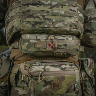 M-Tac horizontale medische oproltas Elite, IFAK, Multicam