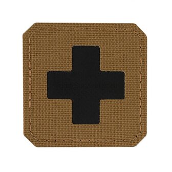 M-Tac Patch Medic Cross Laser Cut, 45 x 45 mm, Coyote / Zwart