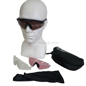 Revision Sawfly Max-Wrap ballistic safety glasses with 3 lenses and protective case