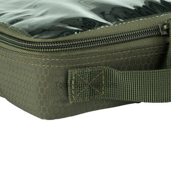 101 Inc Hexagon organizer transparent medium Molle, OD Green