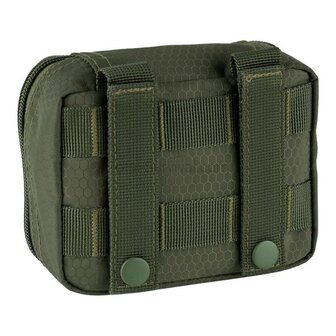 101 Inc Hexagon organizer transparent small Molle, OD Green