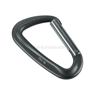 M-Tac Aluminium Karabiner 7.8 &times; 4.5 cm 12kN Typ 1, grau