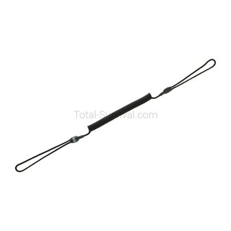 M-Tac universelle Sicherungsleine Lite 28 cm &ndash; 130 cm, schwarz
