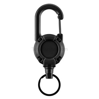 M-Tac extendable carabiner with drawstring, black