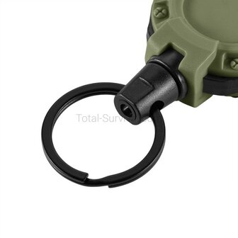 M-Tac extendable carabiner with drawstring, OD green