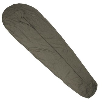 Defence Innenschlafsack der Niederl&auml;ndischen Armee mit Rei&szlig;verschluss, olivgr&uuml;n