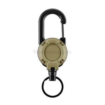 M-Tac extendable carabiner with drawstring, Coyote tan