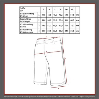 MFH BDU bermuda broek, Ripstop, Zwart