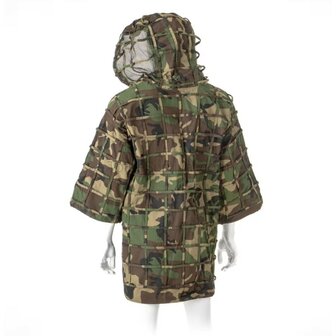 Invader Gear Ghillie Base Plain suit with hood, woodland camo