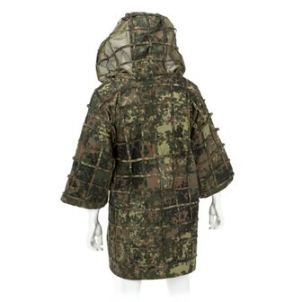 Invader Gear Ghillie Base Plain suit with hood, Flecktarn
