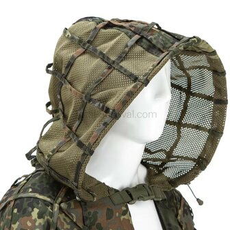 Invader Gear Ghillie Base Plain suit with hood, Flecktarn