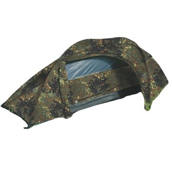 Mil-Tec Recom Zelt 1 Person, flecktarn, mit Bodenplane