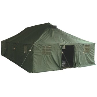 Mil-Tec canvas army tent 10 x 4.8 m, OD green, with groundsheet