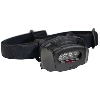 Princeton TEC Quad TAC MPLS tactische LED hoofdlamp 3-kleuren, zwart